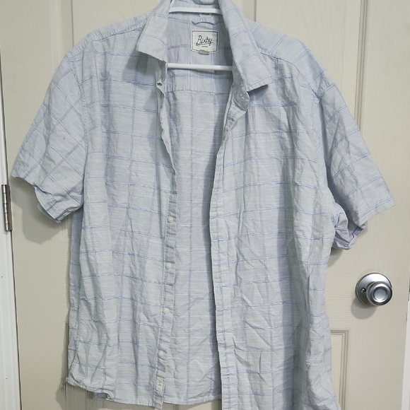Bixby Men's Light Gray Plaid Casual Shirt - Picture 1 of 2